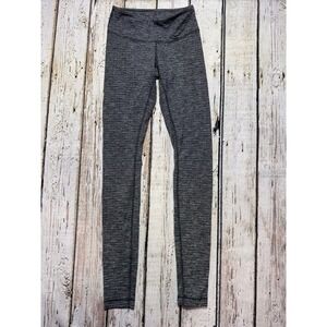 Lululemon Low-Rise Tight Leggings Full Length Black White Gray Womens Size 4